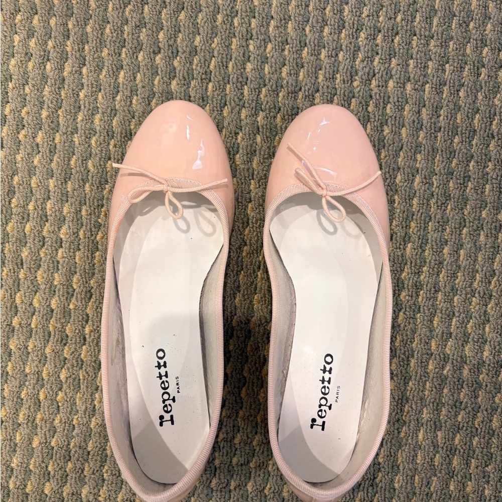Repetto Pink Ballet Heels with Bow